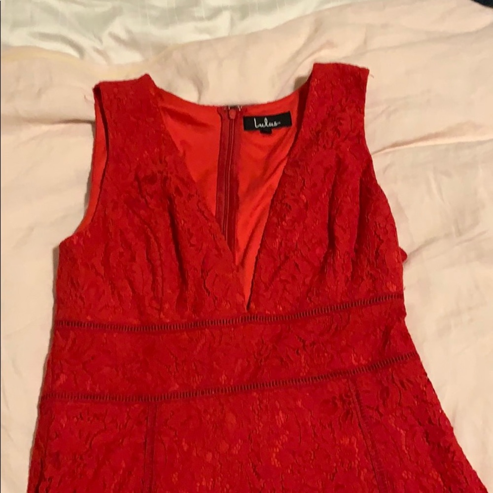 Red Lacy dress